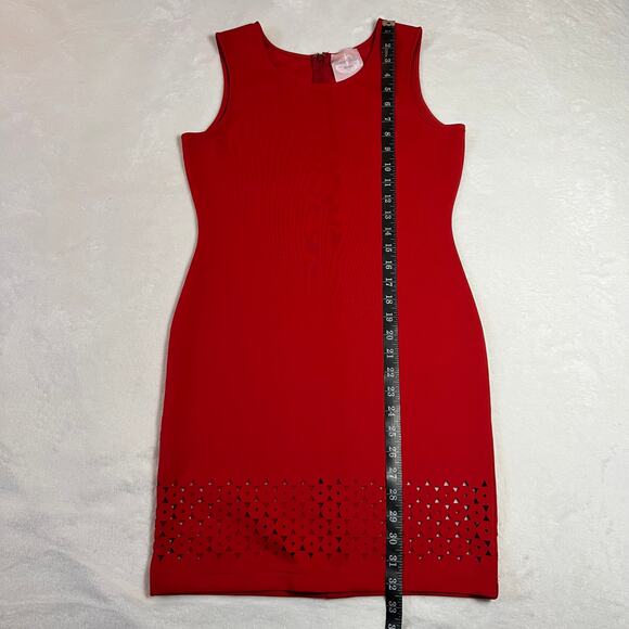 Romeo & Juliet Couture Sleeveless Scuba Cutout Mini Dress Size Medium Date Party - Picture 12 of 12